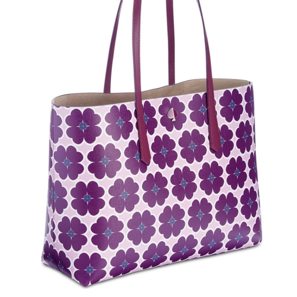 Kate Spade New York Molly Graphic Clover Tote - Picture 3 of 5